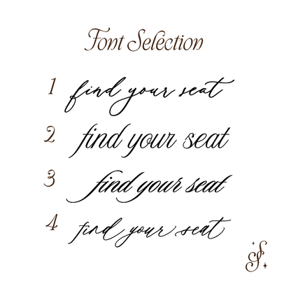 Find Your Seat Vinyl Decal