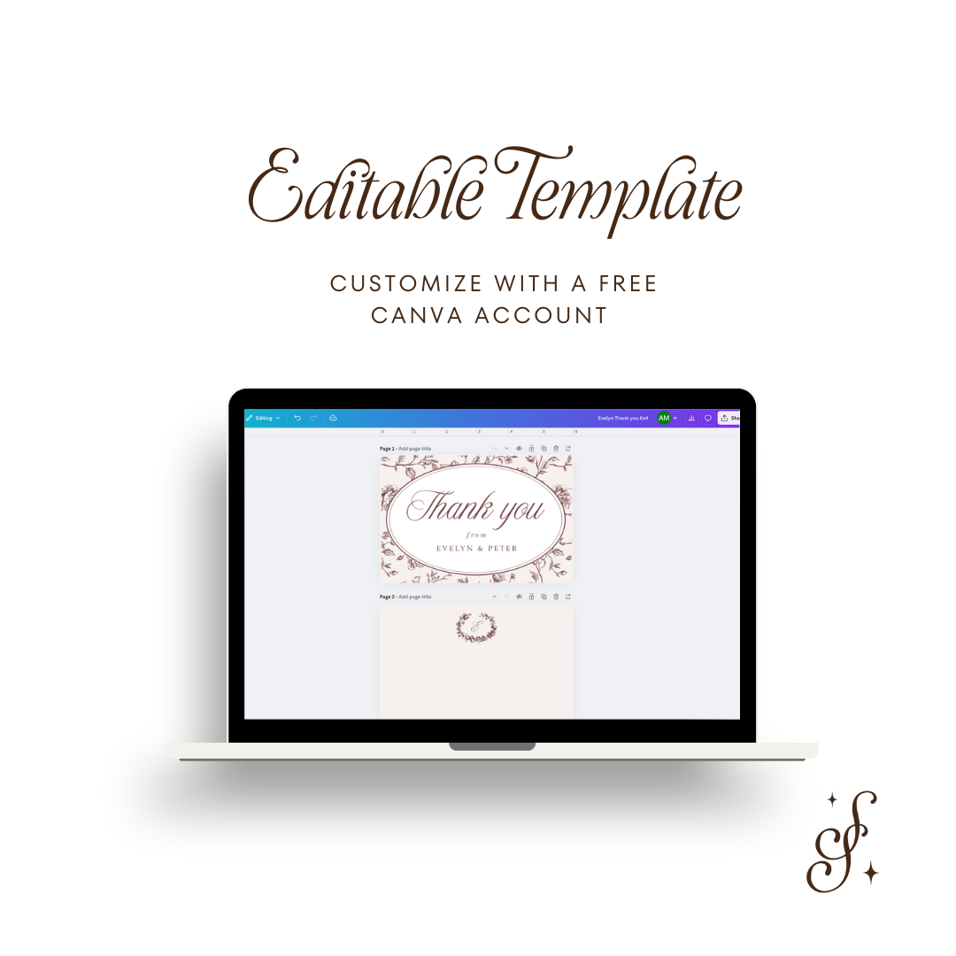 Evelyn Collection Thank You Card