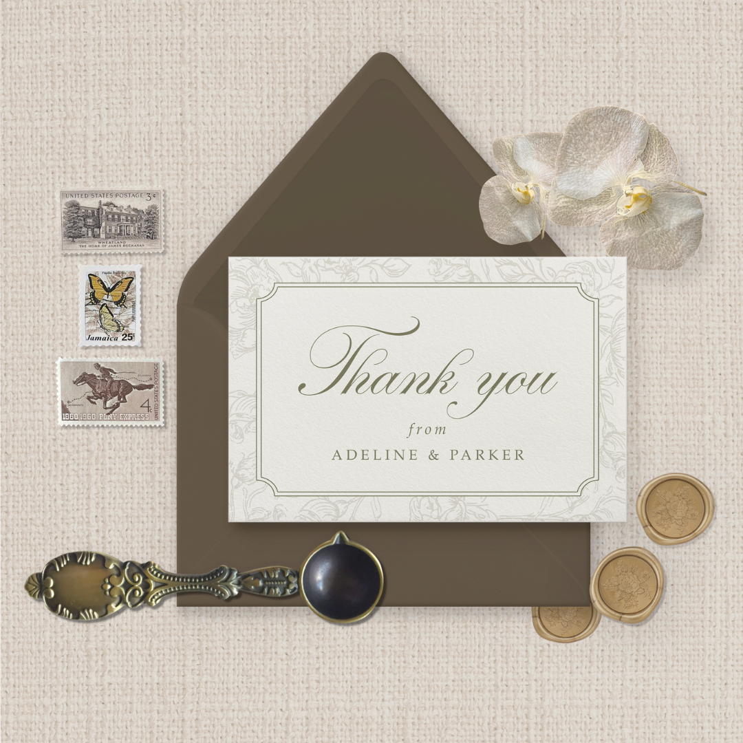 Adeline Collection Thank You Card