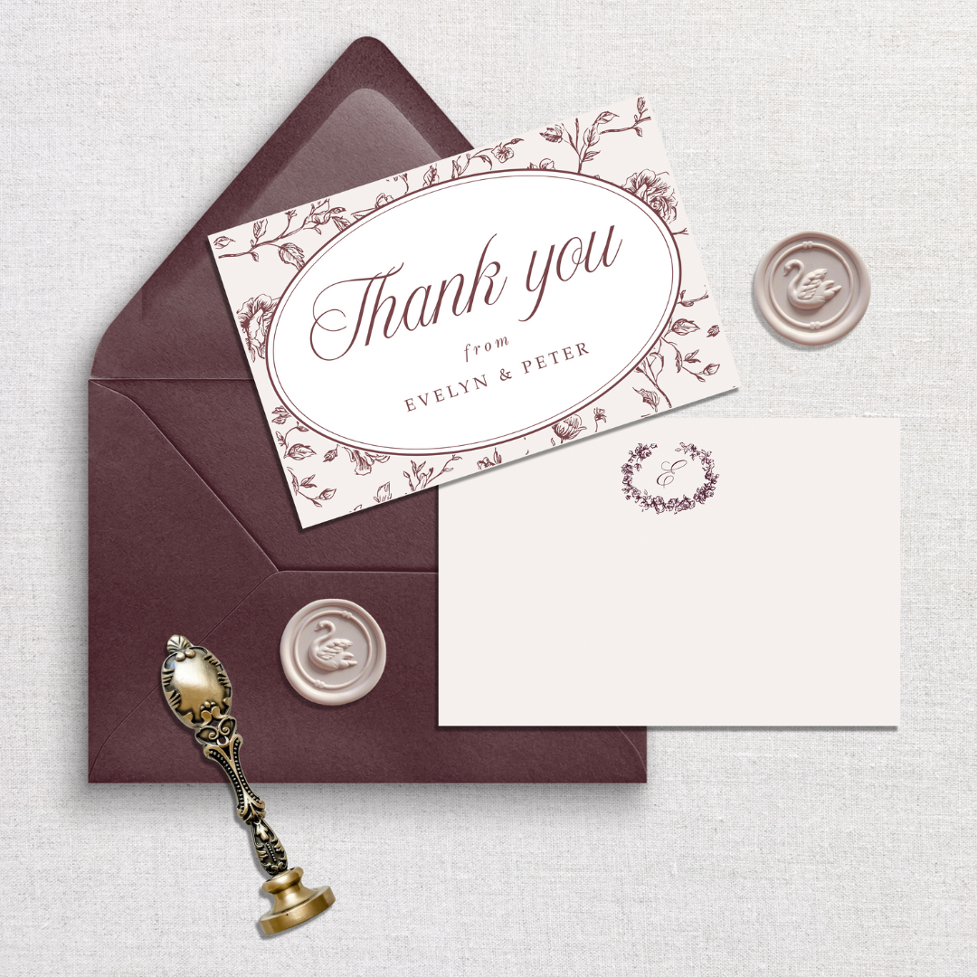 Evelyn Collection Thank You Card