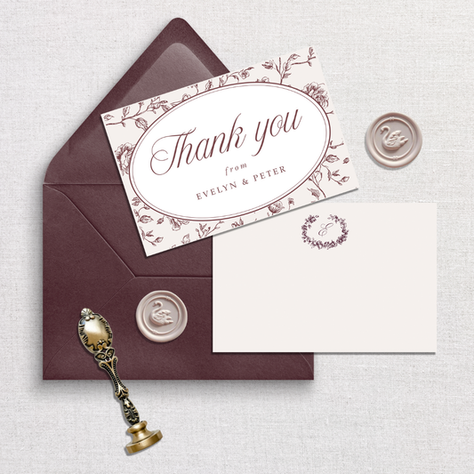 Evelyn Collection Thank You Card