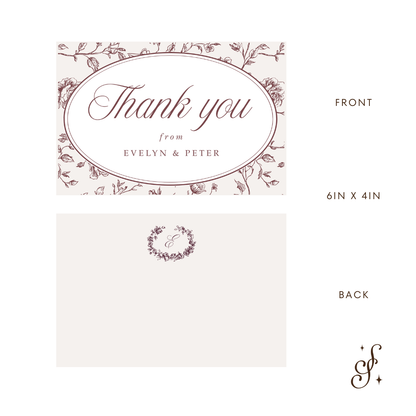 Evelyn Collection Thank You Card
