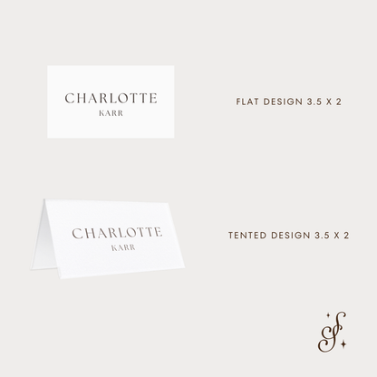 Charlotte Collection Place Cards