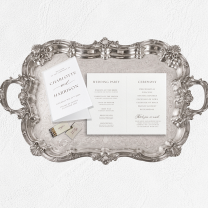 Charlotte Collection Folded Program