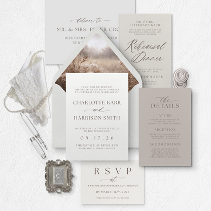 Charlotte Collection Wedding Invitation Template