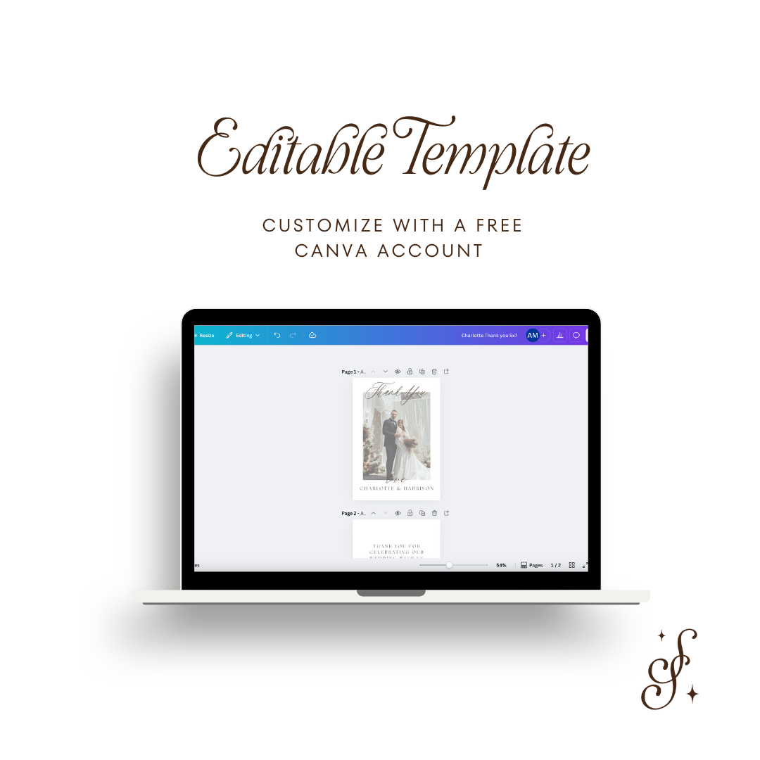 Charlotte Collection Thank You Card