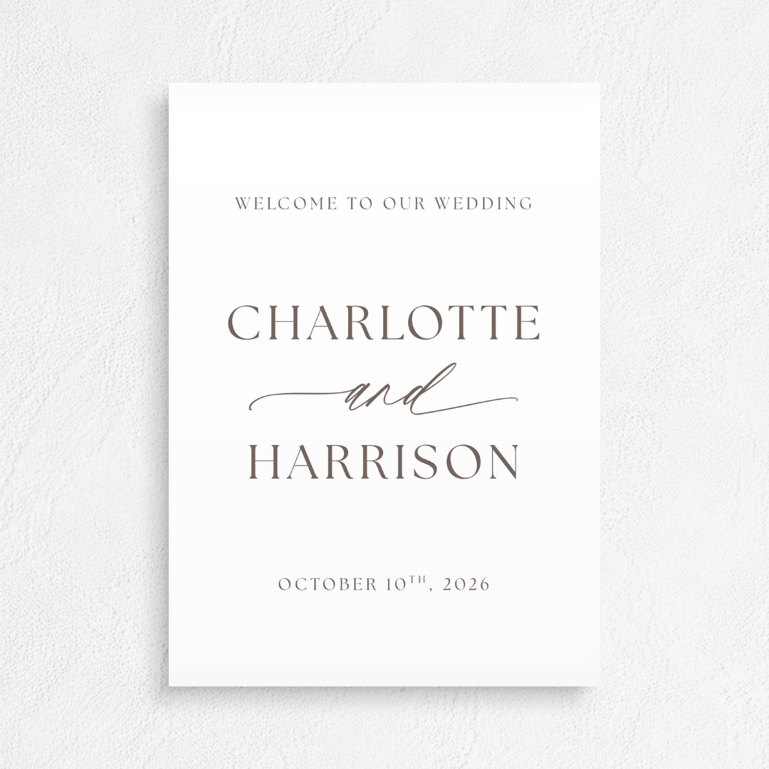 Charlotte Collection Welcome Sign