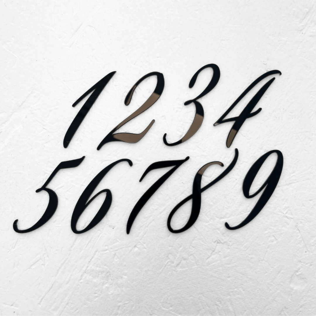 Elegant Acrylic Numbers