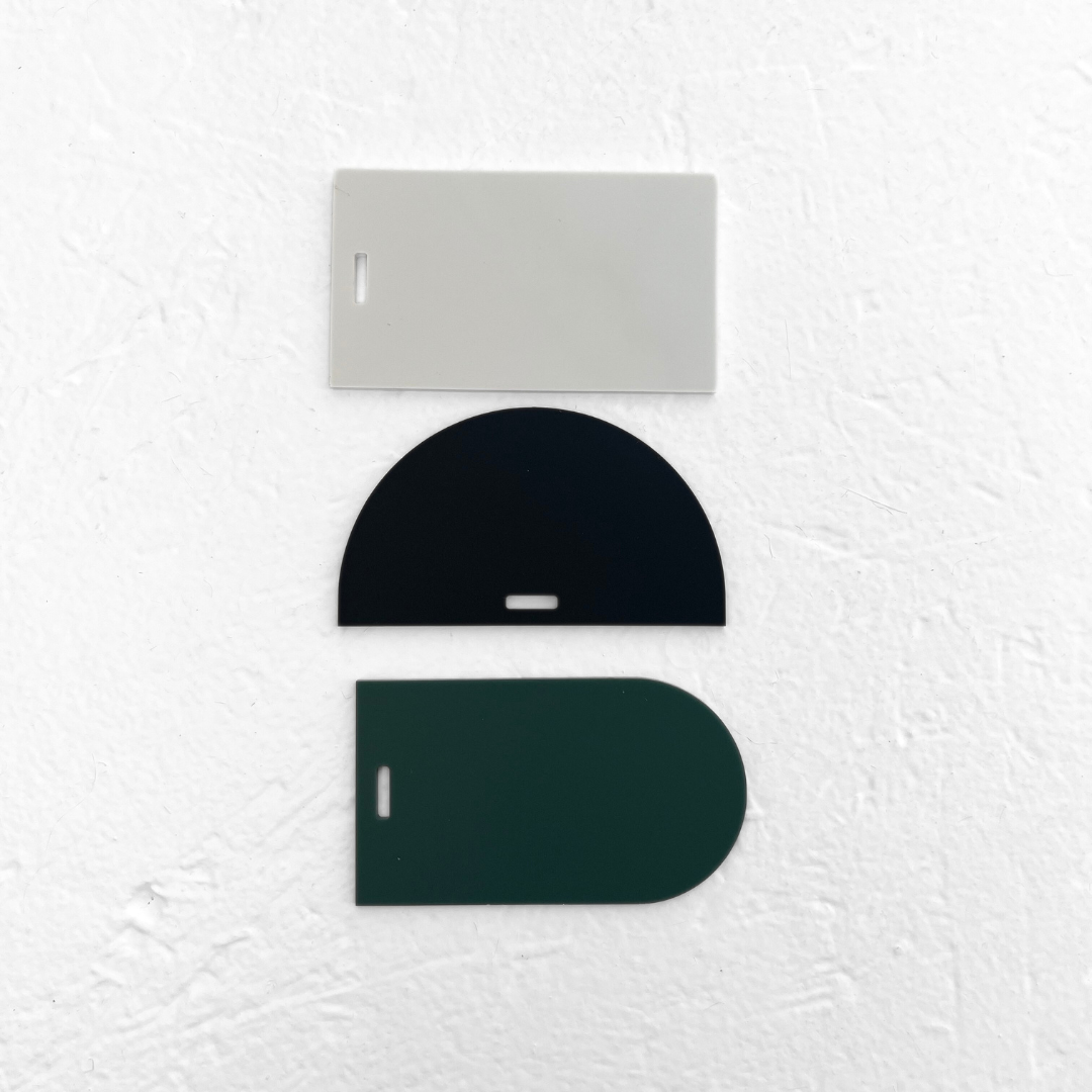 Place Card with Hole Acrylic Blank