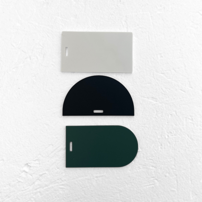 Place Card with Hole Acrylic Blank