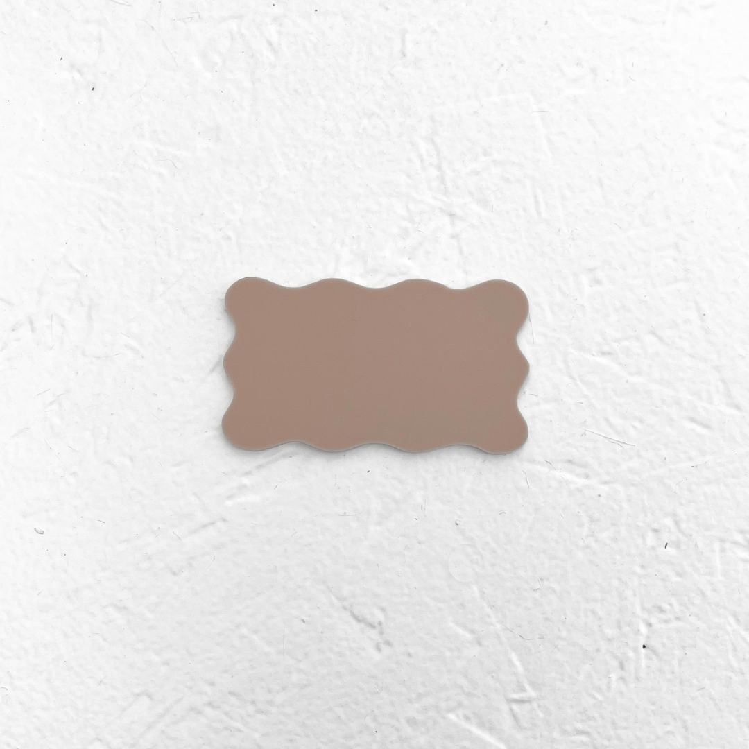 Wavy Place Card Acrylic Blank