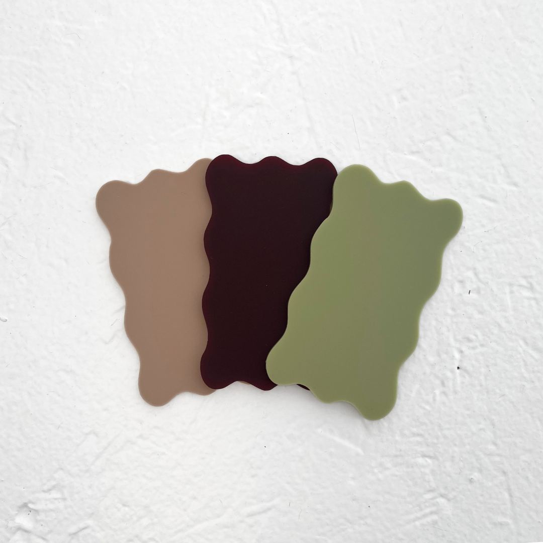 Wavy Place Card Acrylic Blank