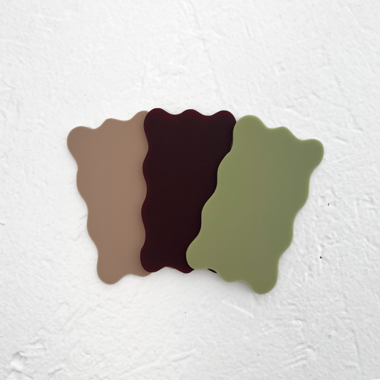 Wavy Place Card Acrylic Blank