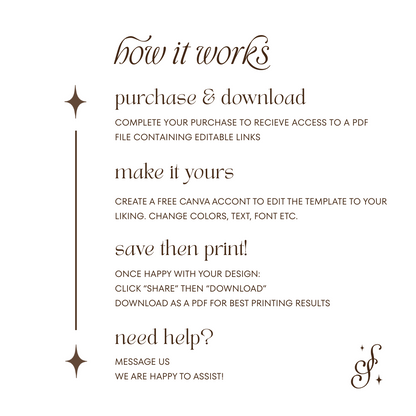 Sloane Collection Wedding Seating Chart Download