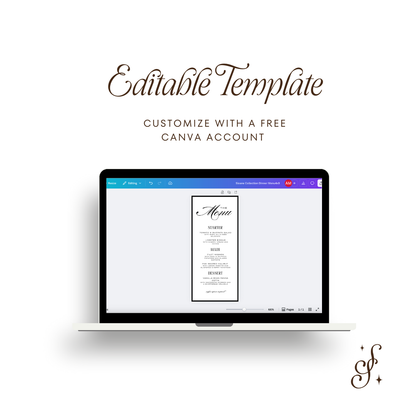 Sloane Collection Dinner Menu