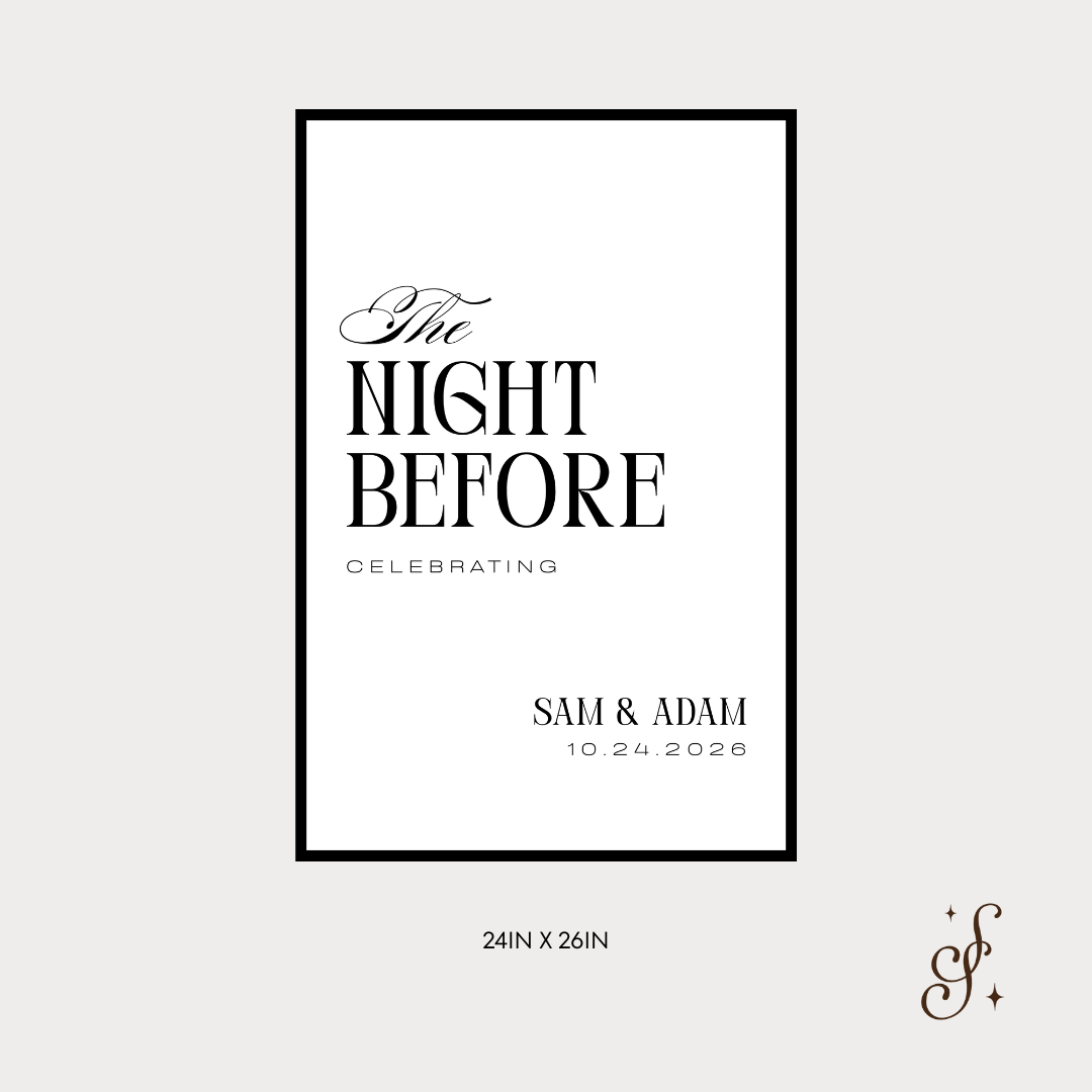 Sloane Collection Night Before Sign