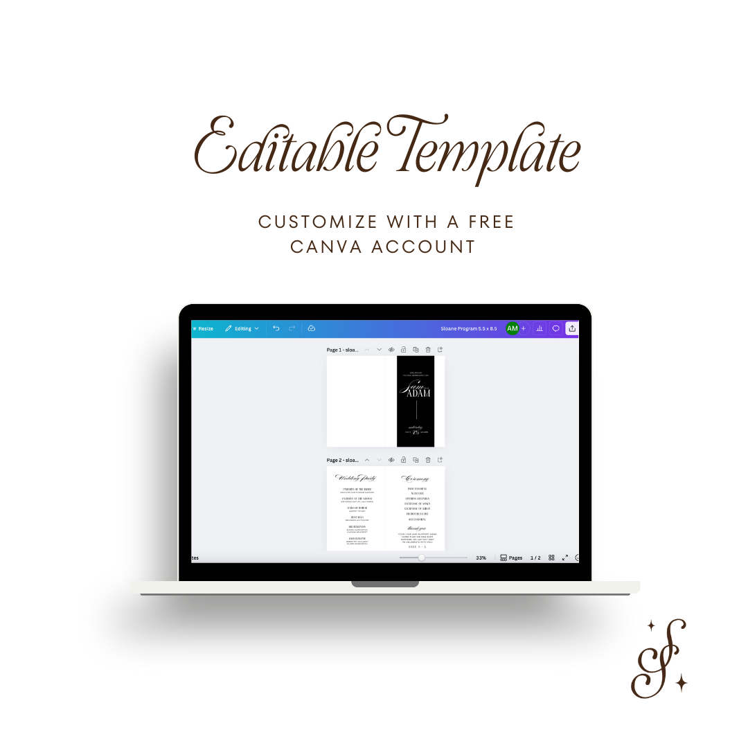 Sloane Collection Folded Program