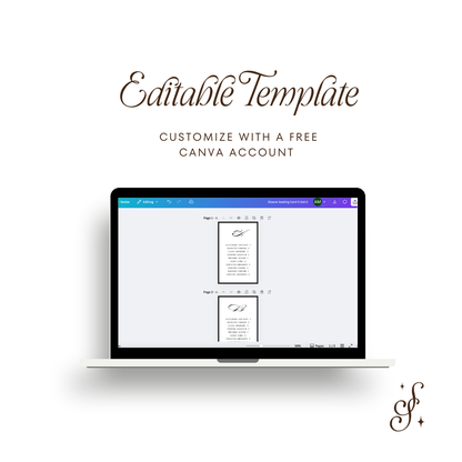 Sloane Collection Seating Card