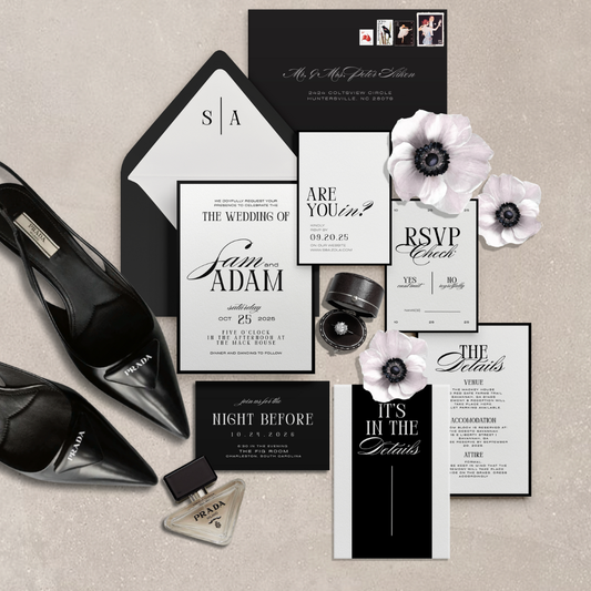 Sloane Collection Wedding Invitation Template
