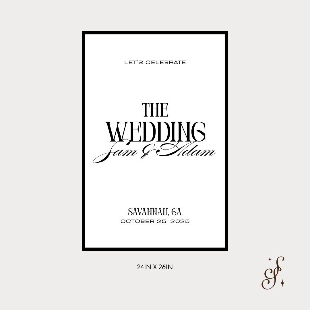 Sloane Collection Welcome Sign