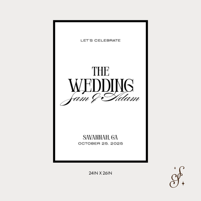 Sloane Collection Welcome Sign