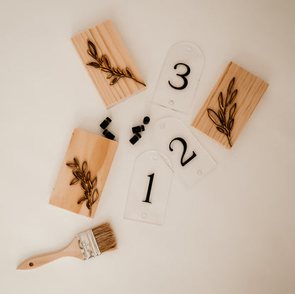 DIY Table Number Kit
